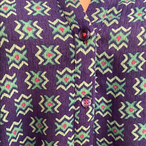 Maeve Blue Sleeveless Relaxed Tank Top - Picture 3 of 10